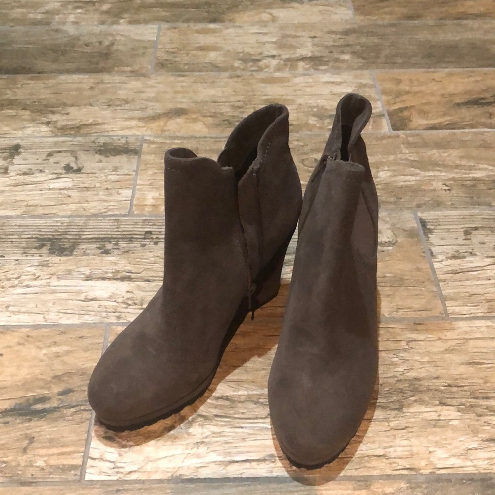 Grey Suede booties